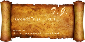 Turcsányi Judit névjegykártya